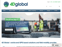 Tablet Screenshot of 4dglobal.com.au